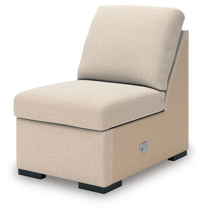 This armless chair is made with Next-Gen Nuvellaâ„¢ (polyester) fade-resistant, washable fabric. Fully finished on all sides, it pairs with other items in the series to make a modular sectional.<br><br><b>Additional Dimensions</b><br><ul><li>Seat depth: 2