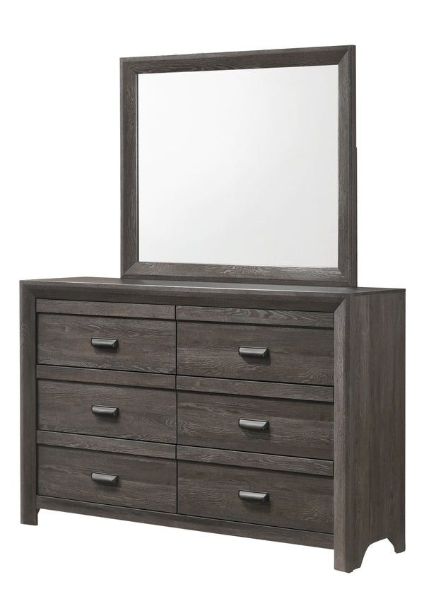 Adelaide - Full 5 Piece Bedroom Set - Gray