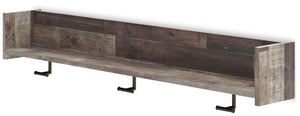 Neilsville - Black / Gray - Wall Mounted Coat Rack w/Shelf