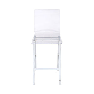  formed to be comfortable yet stylish. With a chrome finish metal frame and heavy duty acrylic seat