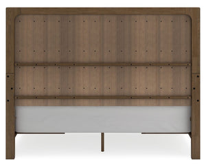 Cabalynn - Light Brown - California King Panel Bed With Storage