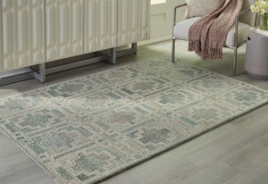 Jossland - Turquoise / Ivory - Medium Rug