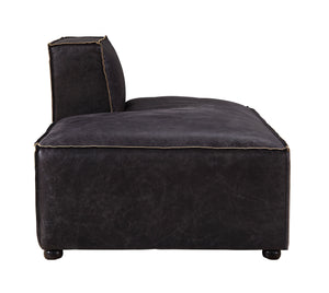 Birdie - Chaise - Antique Slate Top Grain Leather
