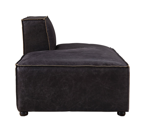 Birdie - Chaise - Antique Slate Top Grain Leather