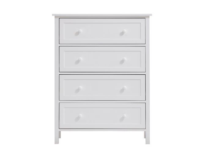 Keep our bedroom well organized with the Iolanda bedroom collection. The refreshing white finish makes it easy to style around and will give any room an instant upgrade. The bed features two storage drawers, convenient for not taking up any additional spa