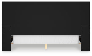 Londer - Black - California King Panel Bed