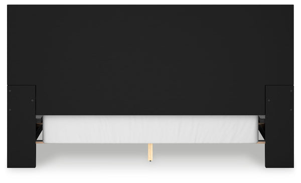 Londer - Black - California King Panel Bed
