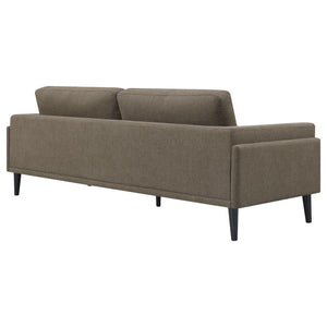 Rilynn - Upholstered Track Arm Sofa - Brown