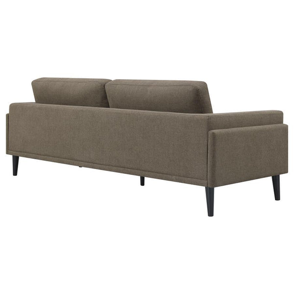 Rilynn - Upholstered Track Arm Sofa - Brown