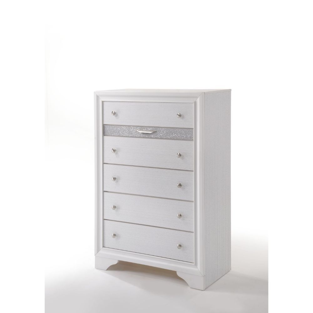 6 Drw (Jewelry Drawer w/Compartments) Drawer: GLIDE Center Metal (Kenlin, 3/4 Ext.), DOVETAIL English Front & Back, Fully Finished Inside (Full Ext. & Felt-Lined Only for Jewelry Drawer), Safety Stop, Manual Closing, Hdw: Double Pull Knobs (Handle Jewerly