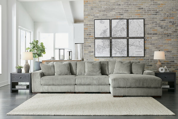 Lindyn - Fog - 3-Piece Sectional With Raf Corner Chaise