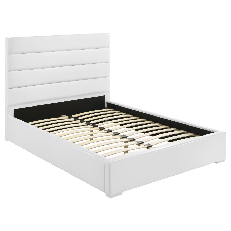 Felicity - Upholstered Twin Platform Bed - White