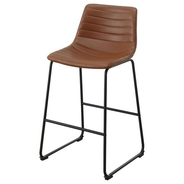 Zuni - Upholstered Counter Height Chair (Set of 2) - Saddle