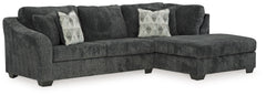 Bring fashionable function to the forefront with this sleeper sectional with chaise. A transitional arm design adds flair to the frame, incorporating subtle visual interest into the otherwise clean-lined silhouette. Dress it up or down. In a richly versat