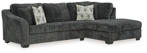 Bring fashionable function to the forefront with this sleeper sectional with chaise. A transitional arm design adds flair to the frame, incorporating subtle visual interest into the otherwise clean-lined silhouette. Dress it up or down. In a richly versat