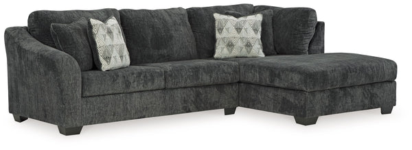 Bring fashionable function to the forefront with this sleeper sectional with chaise. A transitional arm design adds flair to the frame, incorporating subtle visual interest into the otherwise clean-lined silhouette. Dress it up or down. In a richly versat