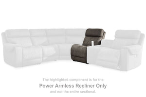 Hoopster - Gunmetal - Pwr Armless Rec W/Adj Headrest