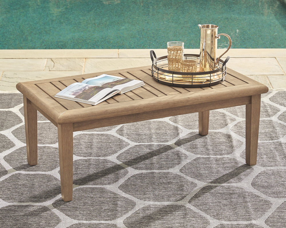 Discover a high-style alternative to traditional outdoor furniture. This outdoor coffee table marries sturdiness and style in such a delightful way. Better yet, it has the edge when it comes to affordability. For that much more weather protection, the tab