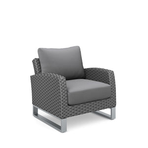  featuring 2 Club Chairs in Gray. Crafted with durable aluminum frames coated in a scratch-resistant powder finish
