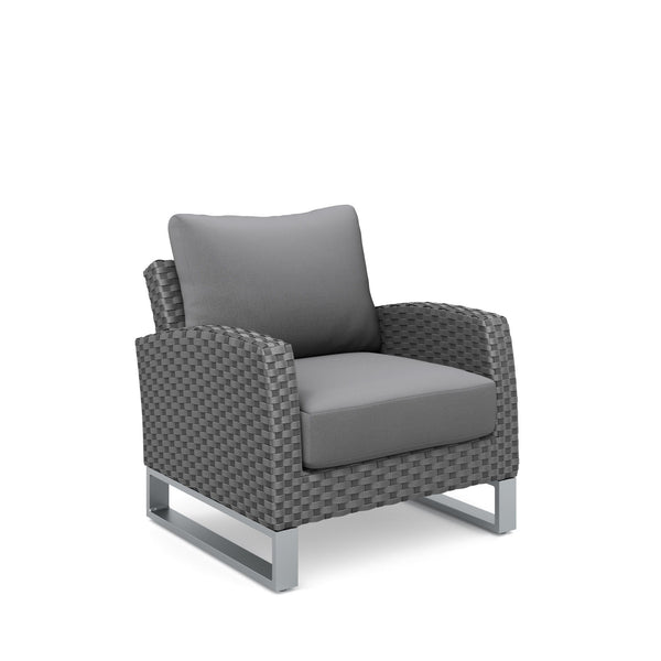  featuring 2 Club Chairs in Gray. Crafted with durable aluminum frames coated in a scratch-resistant powder finish