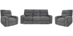 Comfort meets innovation in this inspired Power Reclining Collection. The perfect choice for creating a relaxing environment, this stylish collection features smooth motorized reclining motion and adjustable headrest at just the touch of a button.<br/><br