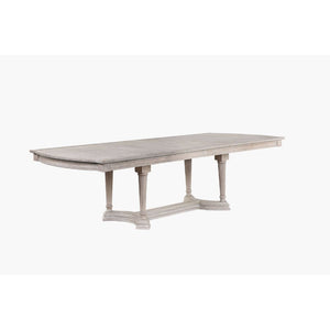 Create a refined atmosphere with the Wynsor formal dining collection an Acme exclusive design! The handsome dining table features an extendable top, as well as a trestle base with unique reeded legs. The matching upholstered side and arm chairs feature bu