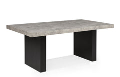 Sebastian - Dining Table Top - Black / Gray