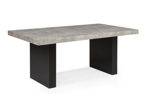 Sebastian - Dining Table Top - Black / Gray