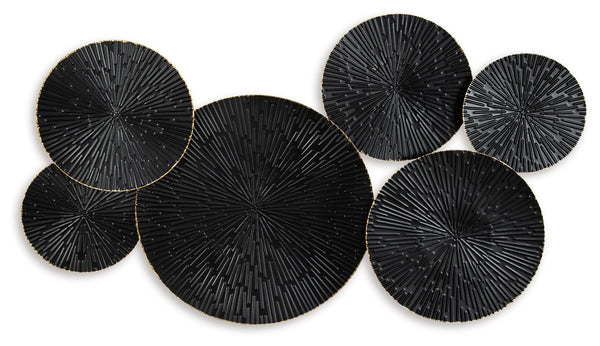 With refined craftsmanship and metal art, this wall sculpture is long lasting and timeless. The perfect combination of workmanship and aesthetics, its geometric design in a black and goldtone finish is sure to make a statement.<br/><br/><b>Product Feature