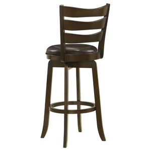 Murphy - Wood Pub Height Swivel Bar Chair - Dark Brown