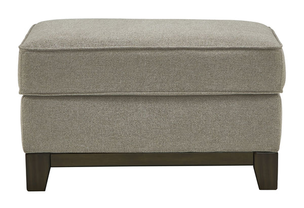 this beautifully versatile ottoman is sure to look right at home. Distinctive elements include an exposed base