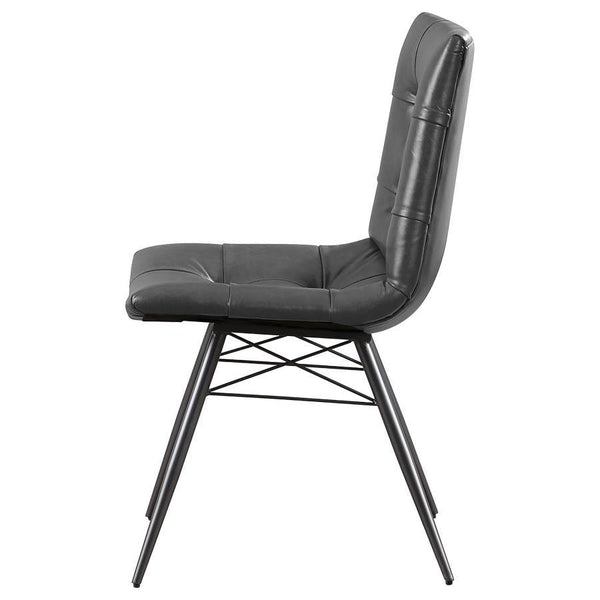 Aiken - Upholstered Dining Side Chair (Set of 4) - Charcoal