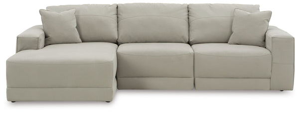 Next-Gen Gaucho - Gray - Left Arm Facing Corner Chaise 3 Pc Sectional