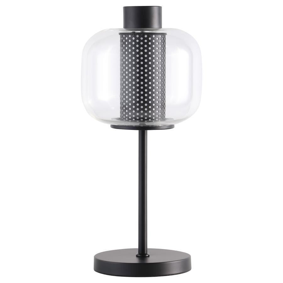 Steeped in vintage inspirations, this modern industrial table lamp is a charming choice for your nightstand or side table. Inside, a 9-watt LED bulb ensures energy efficiency and bright illumination. A metal mesh column in chic black creates depth and tex