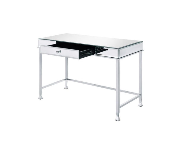Canine - Writing Desk - Mirrored And Chrome Finish