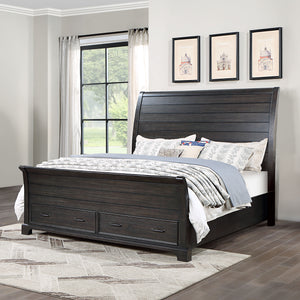 Stafford - County 6/6 King Storage Bed - Walnut