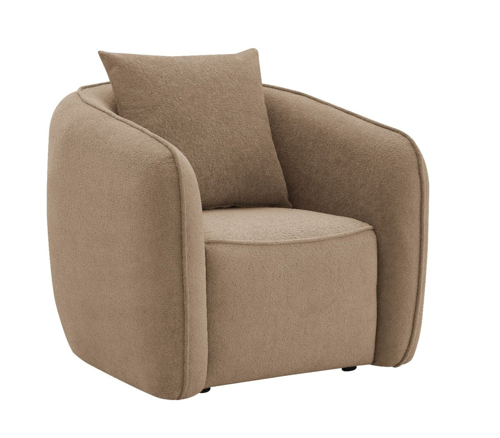 The Keith collection sofa, available in both luxurious brown and beige Chenilles, offers a perfect blend of comfort and elegance. With plush pillows and a cozy design, these sofas invite you to relax and unwind in style. Ideal for any living space, the Ke