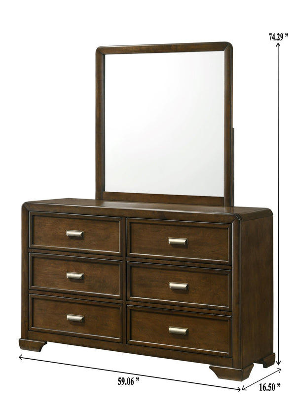  warm wood tones. The set features a plush