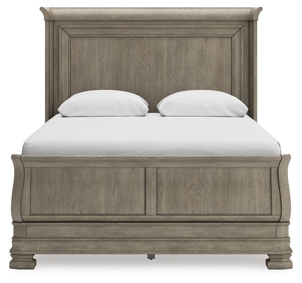 Lexorne - Gray - Queen Sleigh Bed