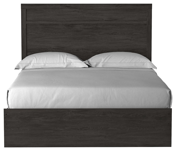 Belachime - Black - Queen Panel Bed