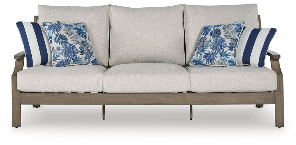 Experience the perfect combination of durability and style with this outdoor sofa. Enhanced by sumptuously soft yet durable cushions wrapped in high-performing, low-maintenance Nuvella+â„¢ fabric, it-'s designed to provide you with years of enjoyment. Thi