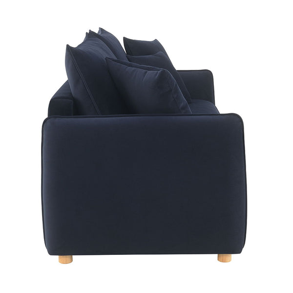 Irina - Sofa With Sleeper - Blue Velvet
