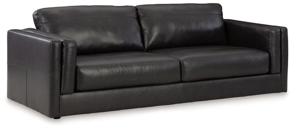  contemporary design? Adore the pleasure of leather? Look no further. This sofa and loveseat set satisfies on every level. Richly textured and decadently supple