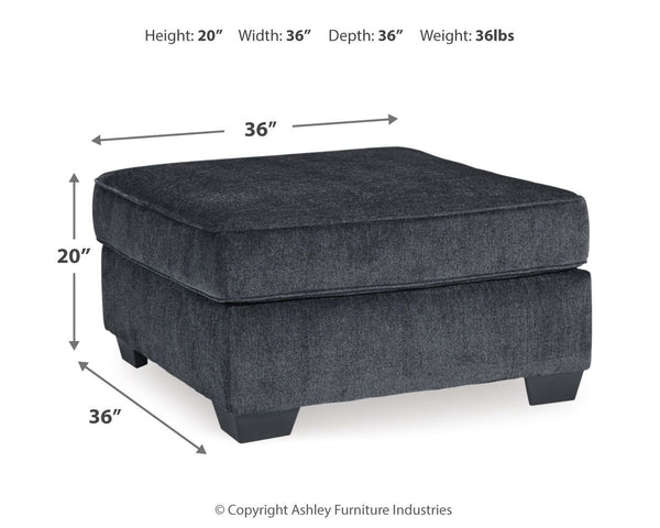 Altari - Slate - Oversized Accent Ottoman