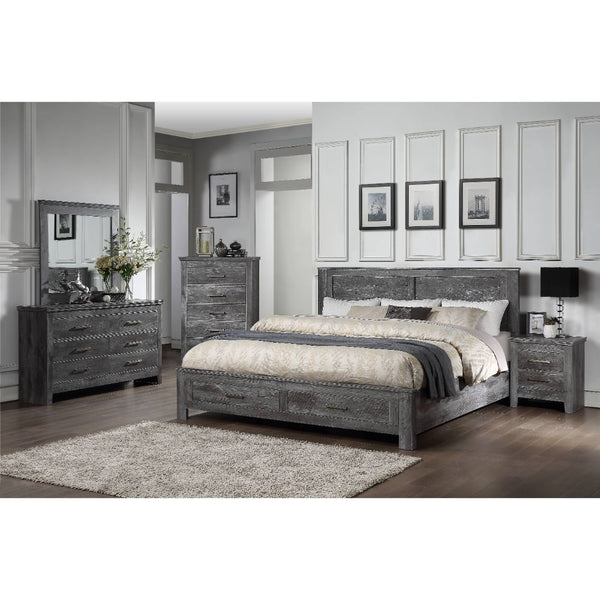  all rustic gray oak finish. The storage bed