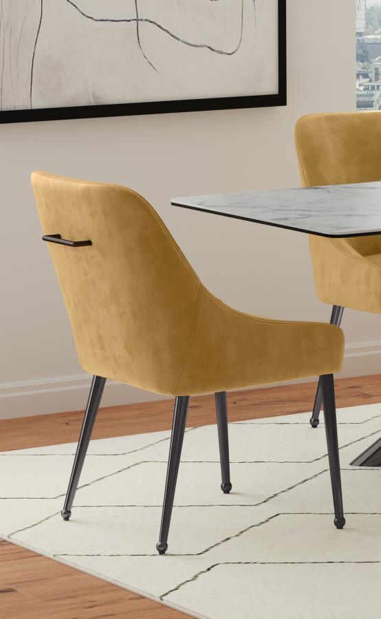  where comfort meets sophistication. Its plated metal legs