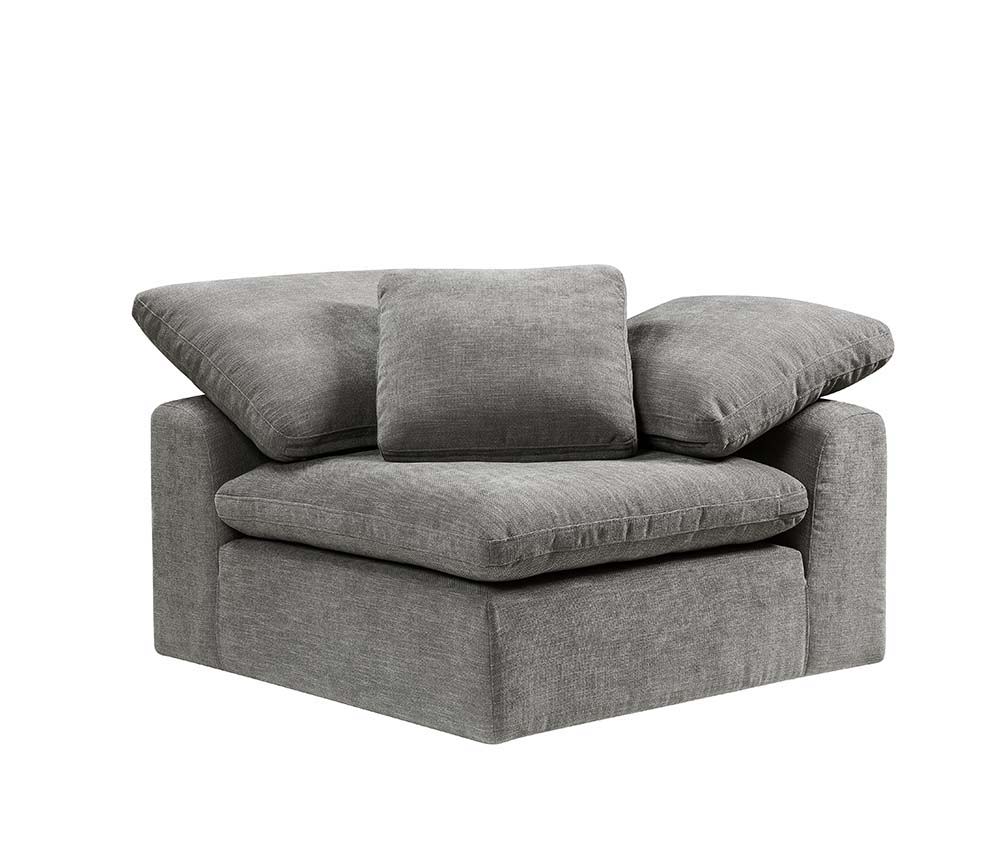 Complete your living room with the unique design and sink-in comfort of the Naveen modular collection. Add both contemporary and modern taste with this beautiful group wrapped in a relaxing hue fabric. This group comes with multiple seating options of wed