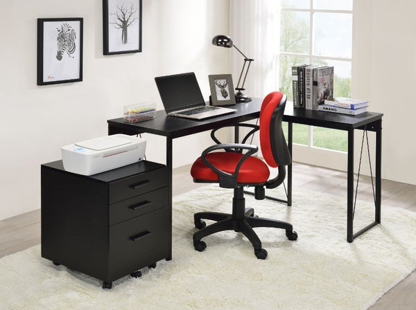 Zetri - Writing Desk - Black Finish