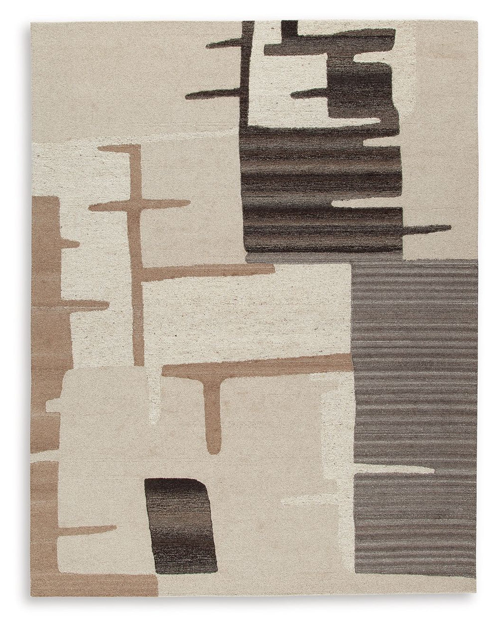 Experience the perfect blend of style and comfort with this area rug. Its global-inspired abstract pattern, earthy colors and inviting texture beautifully complement and anchor your environment. Best of all, the soft pile is an unparalleled treat for your