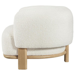 Lawler - Upholstered Barrel Back Accent Chair - Ivory